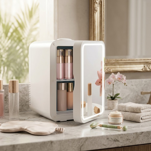 Mini fridge with led - fridge, mirror