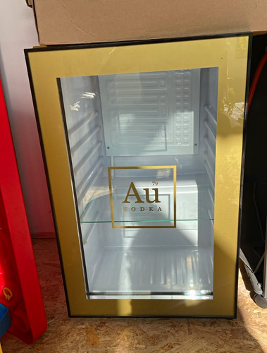 Gold black glass - gold, door
