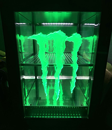 Monster mini fridge glass - monster,