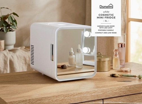 Dunelm cosmetic mini fridge - mini, 5l